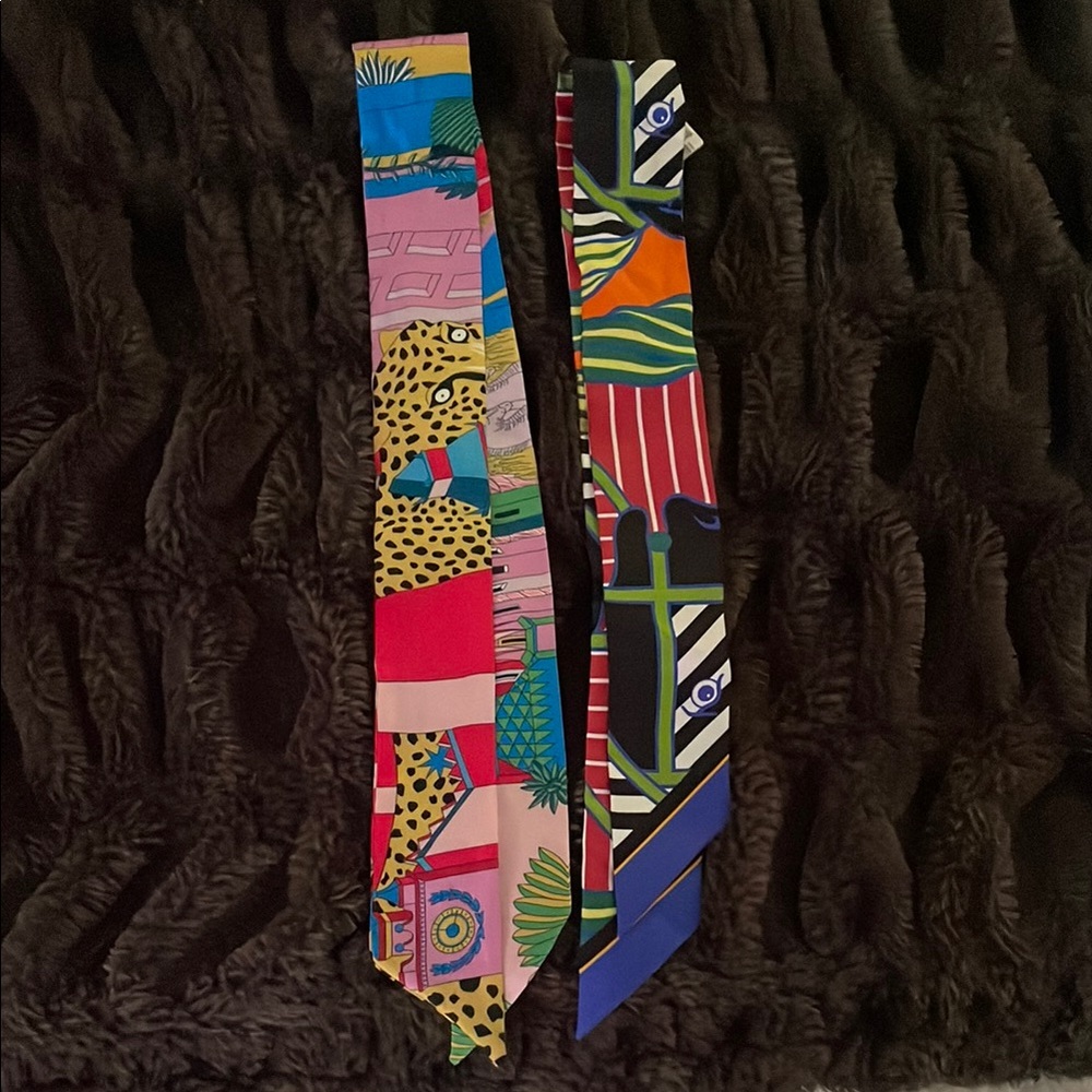 Hermes Multicolor Silk Scarves